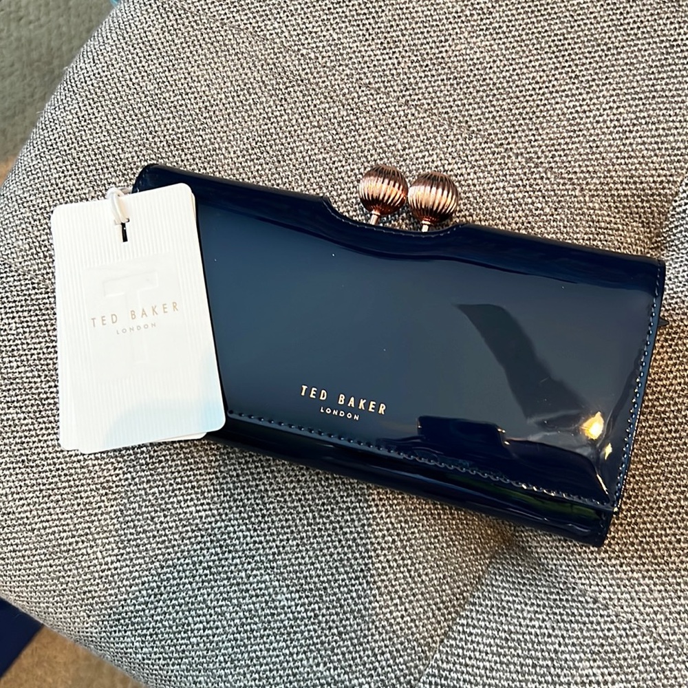 Navy Blue Ted Baker Clutch/Wallet NWT